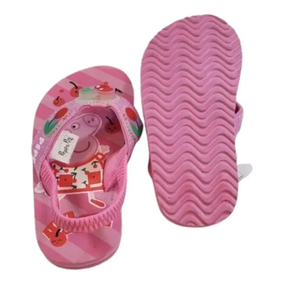 Peppa Pig Flip Flops. Summer Girls Baby Shoes. - Picture 4 of 10